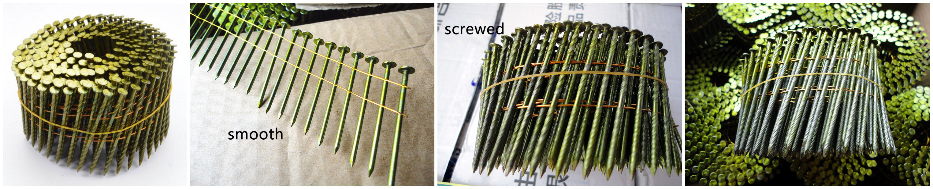 Coil nails， Screwring Shank Nails，Bare Shank Nails